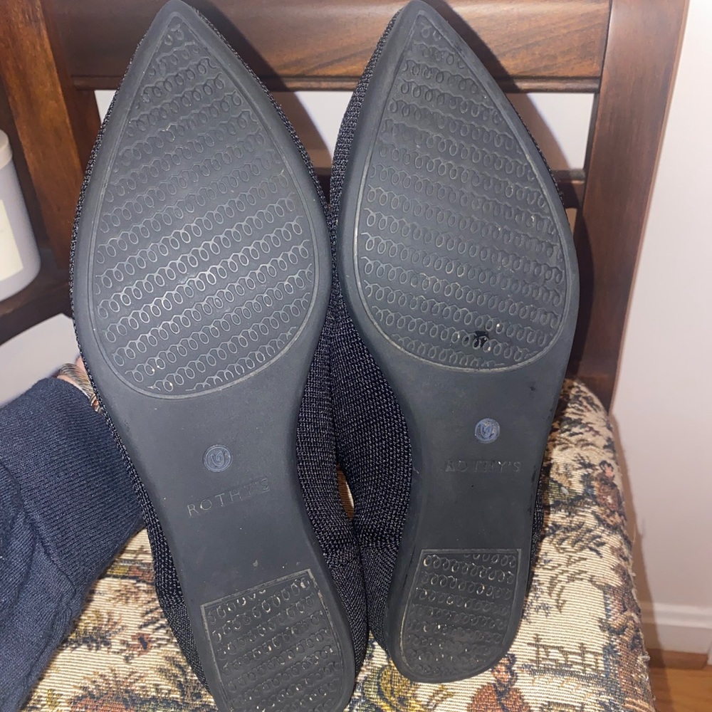 Rothy’s Black Pointed Toe Flat, sz 9.5 - Picture 14 of 15